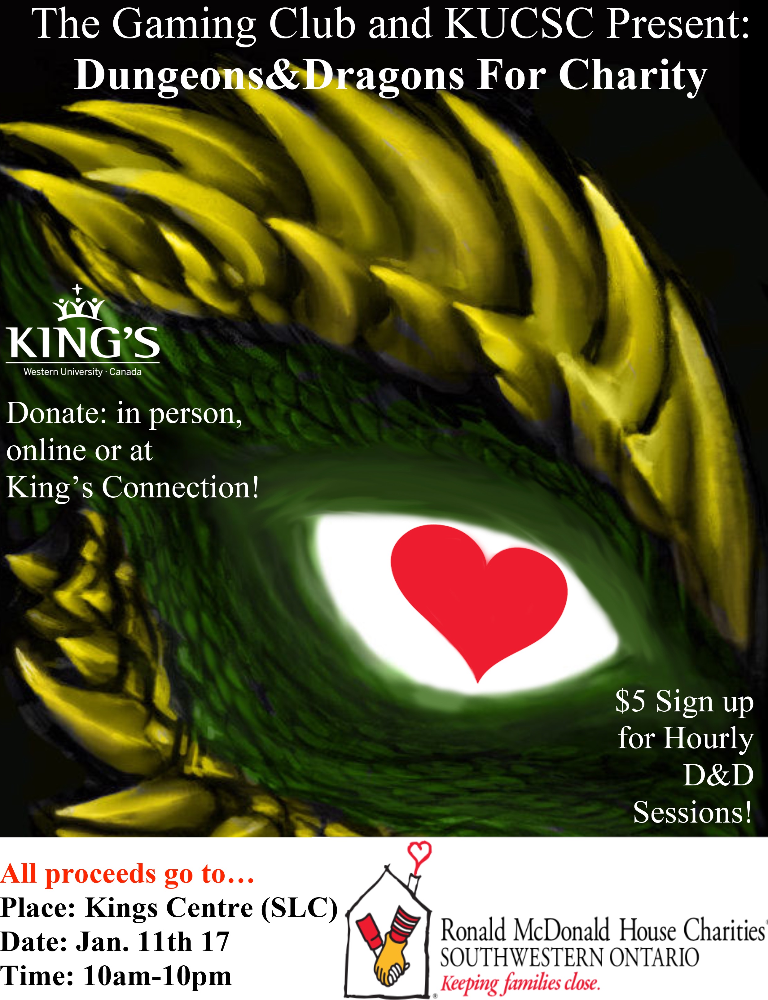 King's Gaming Club: Dungeons and Dragons for Charity